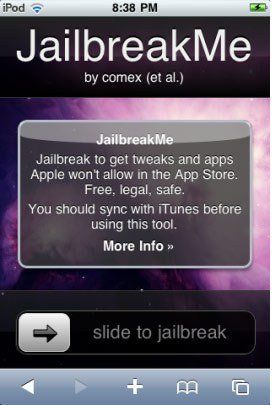 JailbreakMe 2.0 : le jailbreak ultime de tous les produits Apple #2