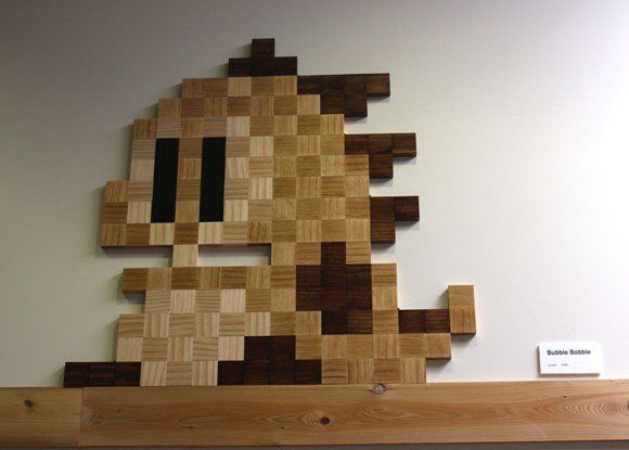 Le pixel art se décline aussi en bois #3