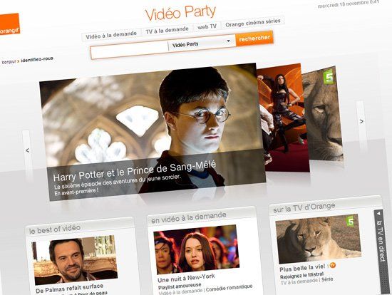 Orange lance son nouveau portail Vidéo Party