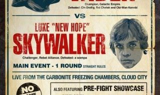 Star Wars revisité en 4 affiches ... sur un ring de catch