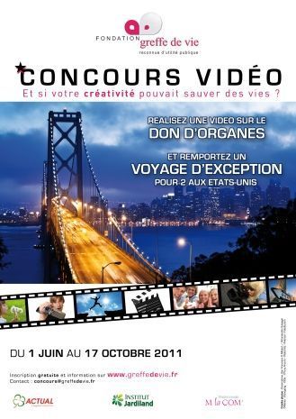 Concours créatif vidéo pour promouvoir le don d’organes