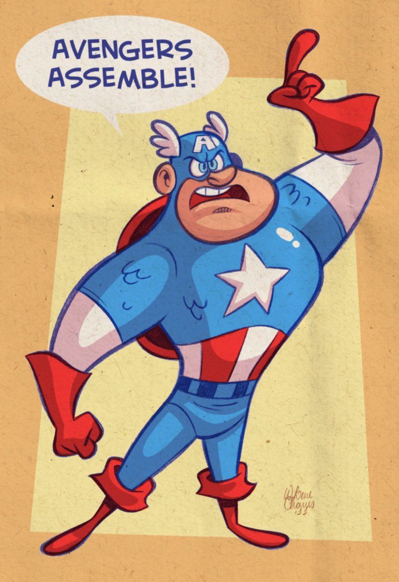 27 portraits Cartoon de Super-héros Marvel et DC #6