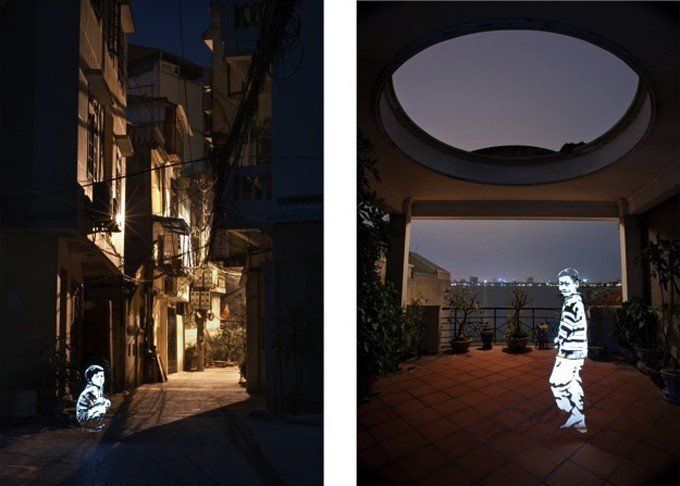Street Art : Des fantômes en Lightpainting #3