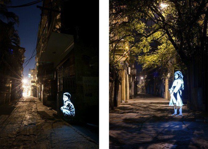 Street Art : Des fantômes en Lightpainting #5