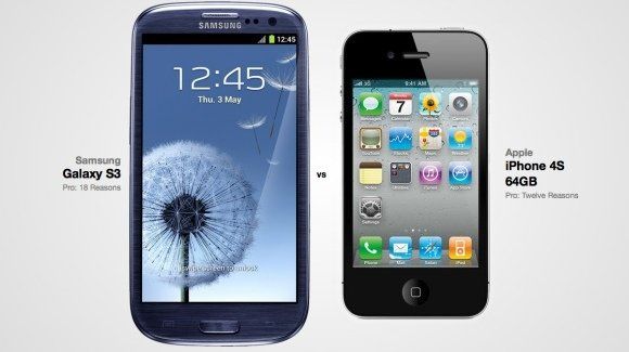 Publicité comparative : iPhone 5 vs Samsung Galaxy S3