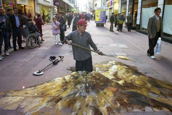 Street Art : Les incroyables fresques en trompe l'oeil de Julian Beever #27