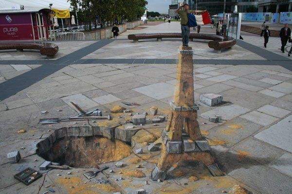 Street Art : Les incroyables fresques en trompe l'oeil de Julian Beever #44