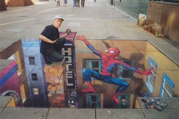 Street Art : Les incroyables fresques en trompe l'oeil de Julian Beever