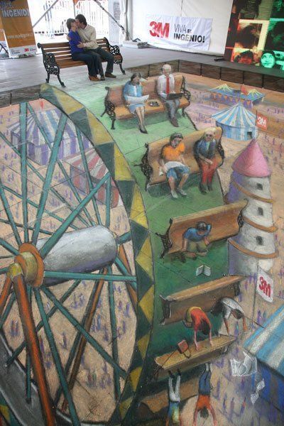 Street Art : Les incroyables fresques en trompe l'oeil de Julian Beever #8
