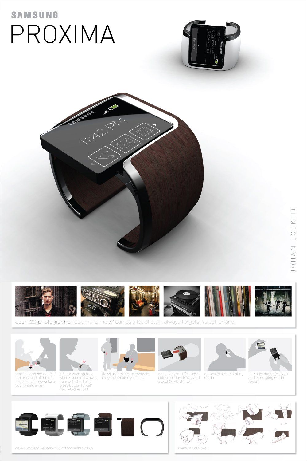 Samsung Proxima : un concept élégant de montre-téléphone #4