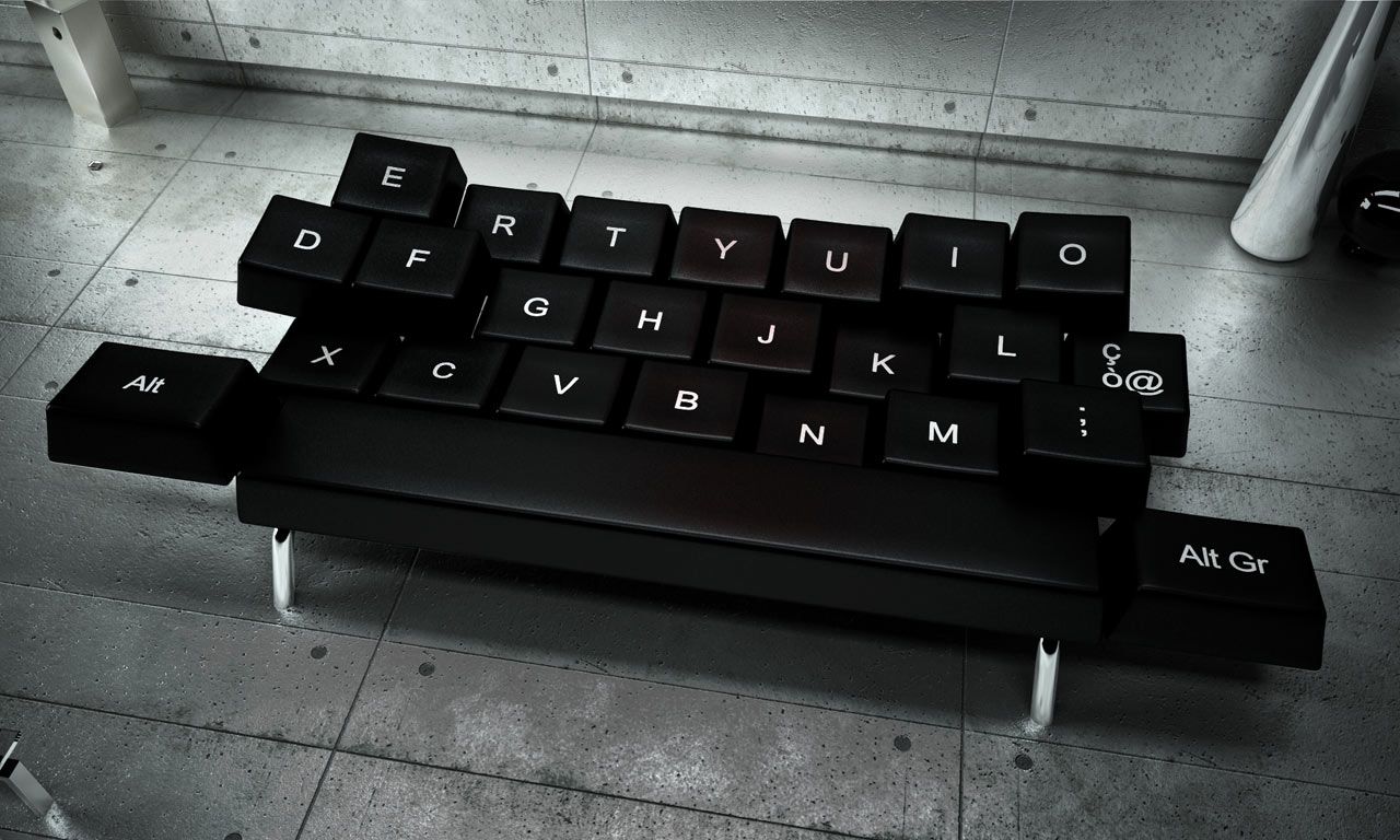 Un superbe sofa au design de clavier #3