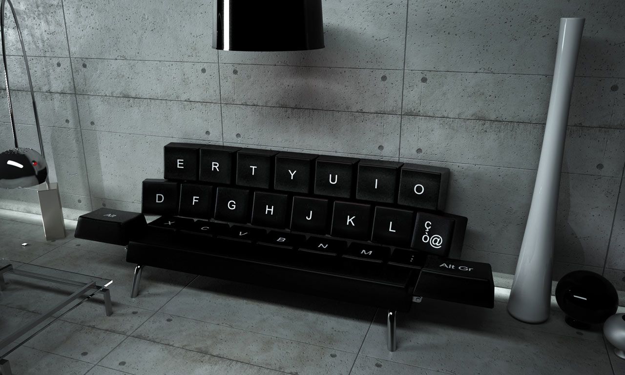 Un superbe sofa au design de clavier #2