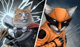 Avengers : et si les Super-héros étaient des chats ?