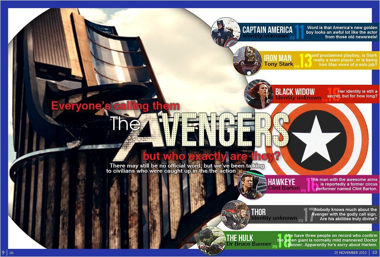 Les Avengers s'affichent dans les journaux US #7
