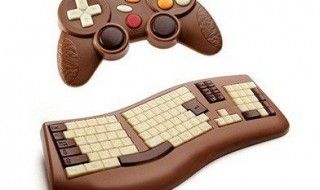 Une manette et un clavier en chocolat pour les geeks