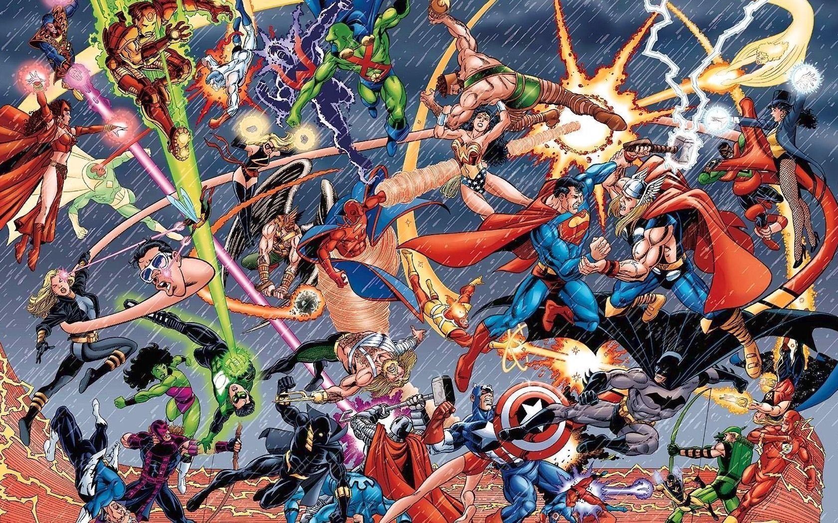 Un cross-over Marvel/DC avec Spider-Man Iron Man et Batman pour 2015 ?