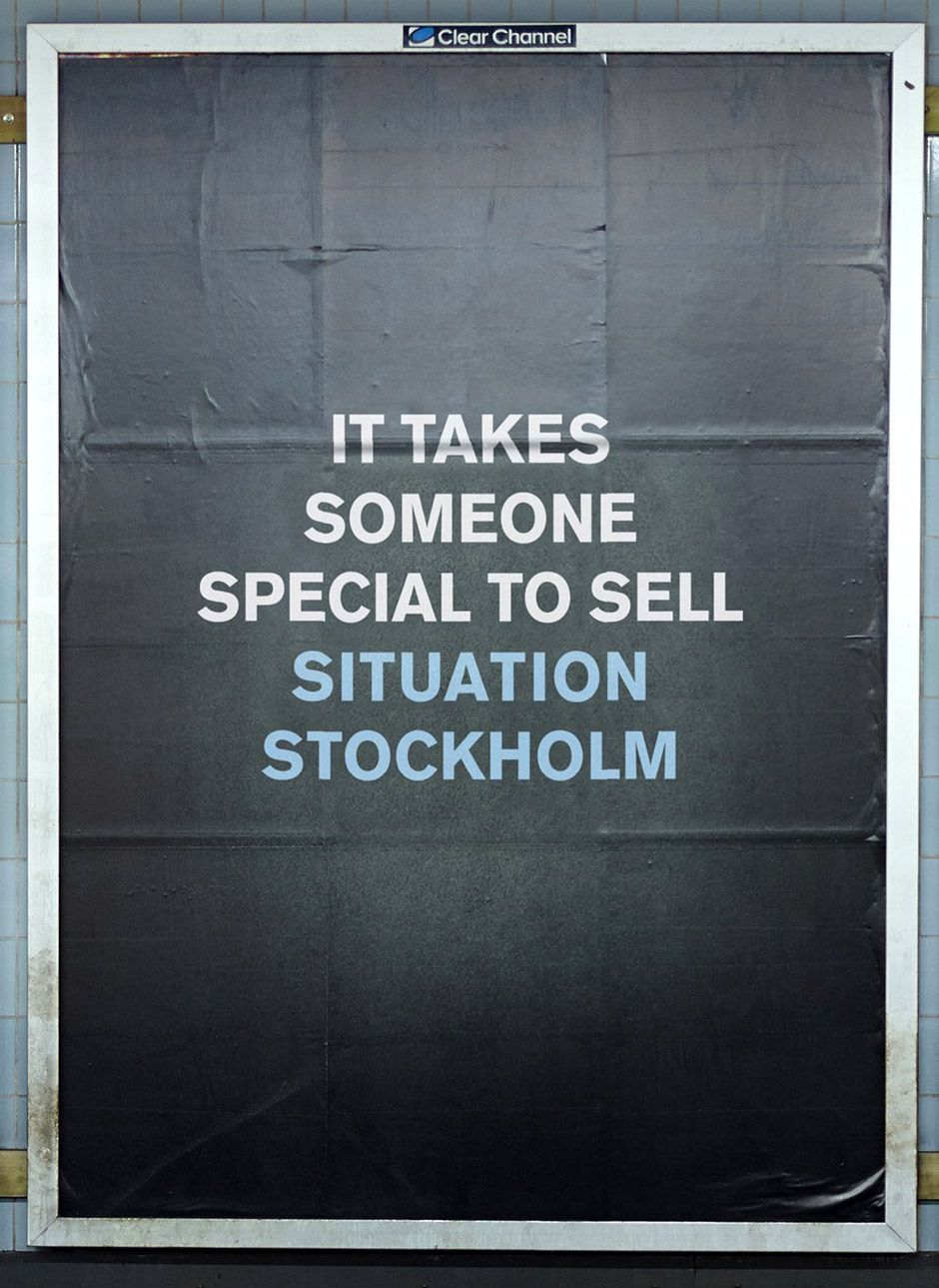 Des CV de sans-abri dans le metro de Stockholm #7