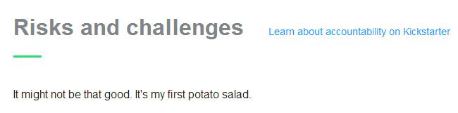 Il récolte 50 000$ sur KickStarter pour faire une salade de patates #3