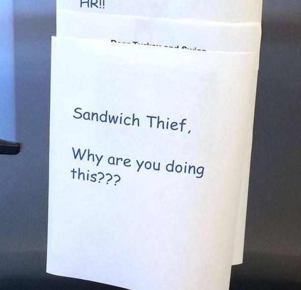 Un dangereux voleur de sandwich en liberté #6