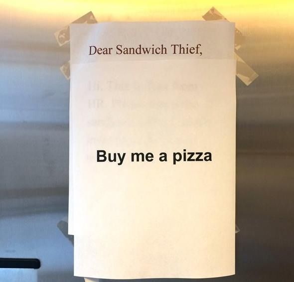 Un dangereux voleur de sandwich en liberté #9