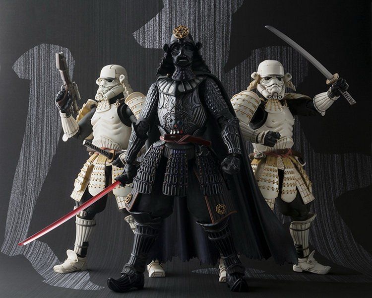 Des figurines Star Wars en version Samuraïs