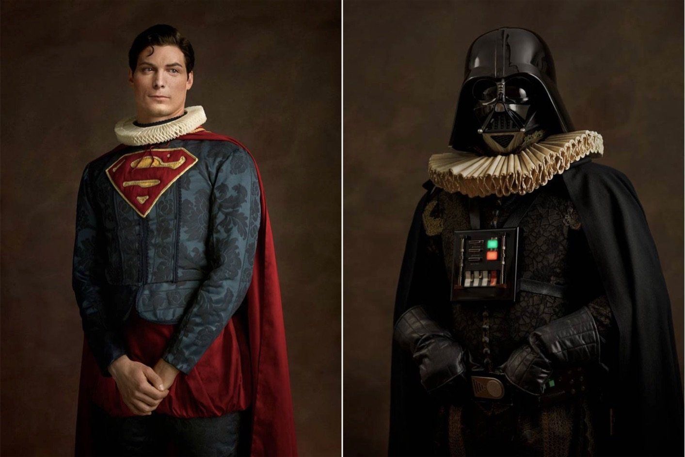 Des portraits de Super Héros façon XVème Siècle
