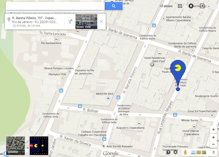 Jouez à Pac-Man dans Google Maps #2