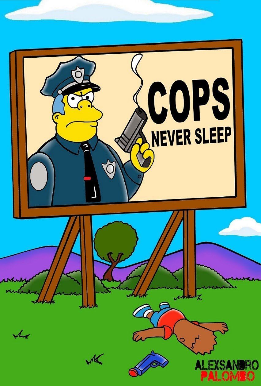 Un violent détournement des Simpsons pour lutter contre les exécutions policières #3