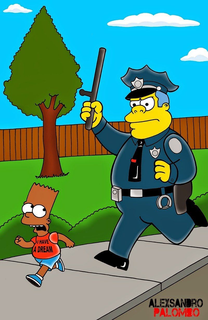 Un violent détournement des Simpsons pour lutter contre les exécutions policières #8