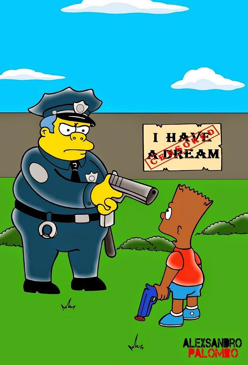 Un violent détournement des Simpsons pour lutter contre les exécutions policières #7