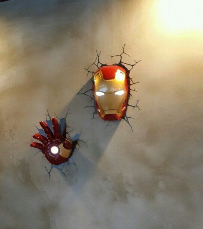 Ces incroyables lampes 3D murales Avengers, Spider-Man et Star Wars sortent des murs #15