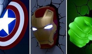 Ces incroyables lampes 3D murales Avengers, Spider-Man et Star Wars sortent des murs