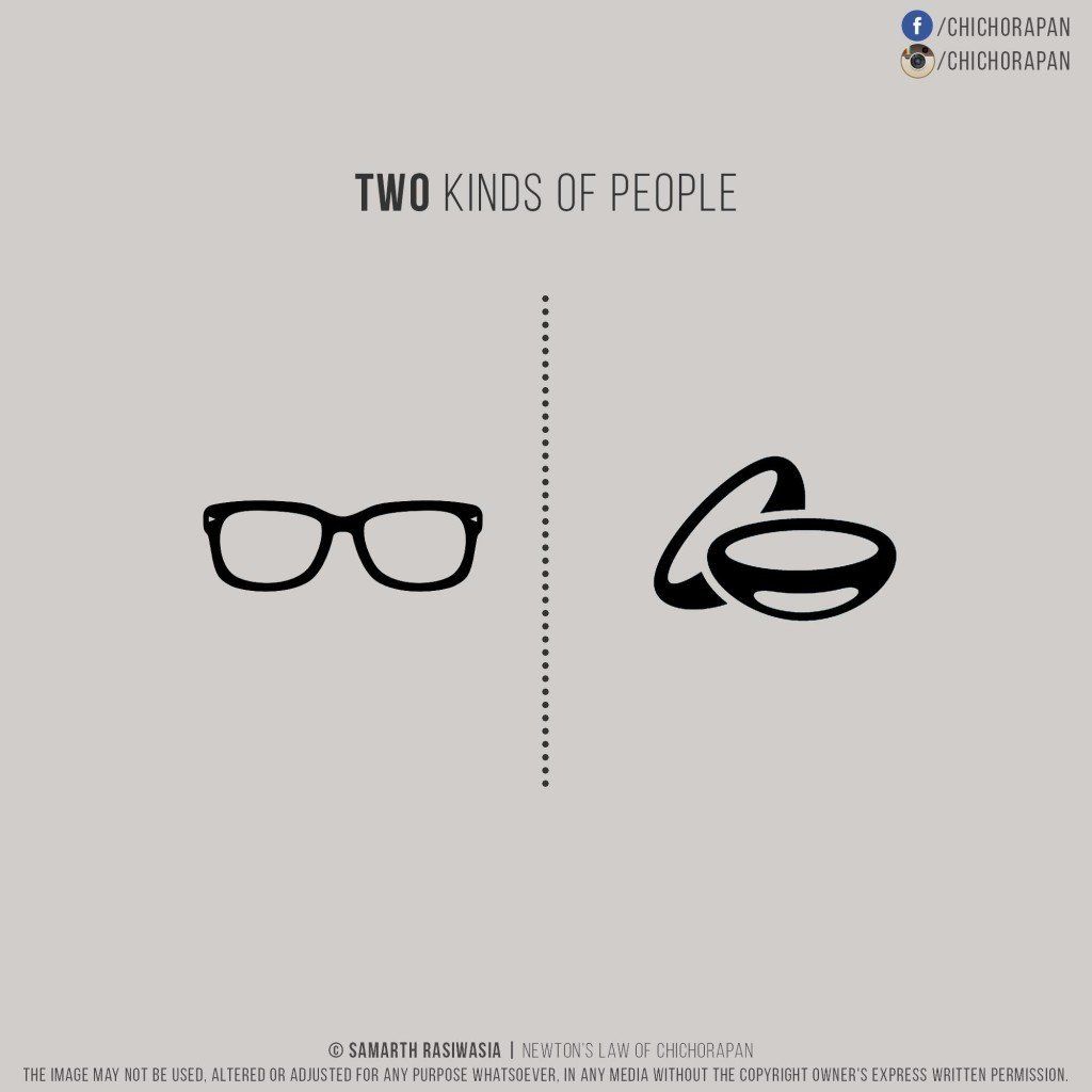 Dans la vie il existe 2 types de personnes : 10 illustrations minimalistes qui le prouvent #7