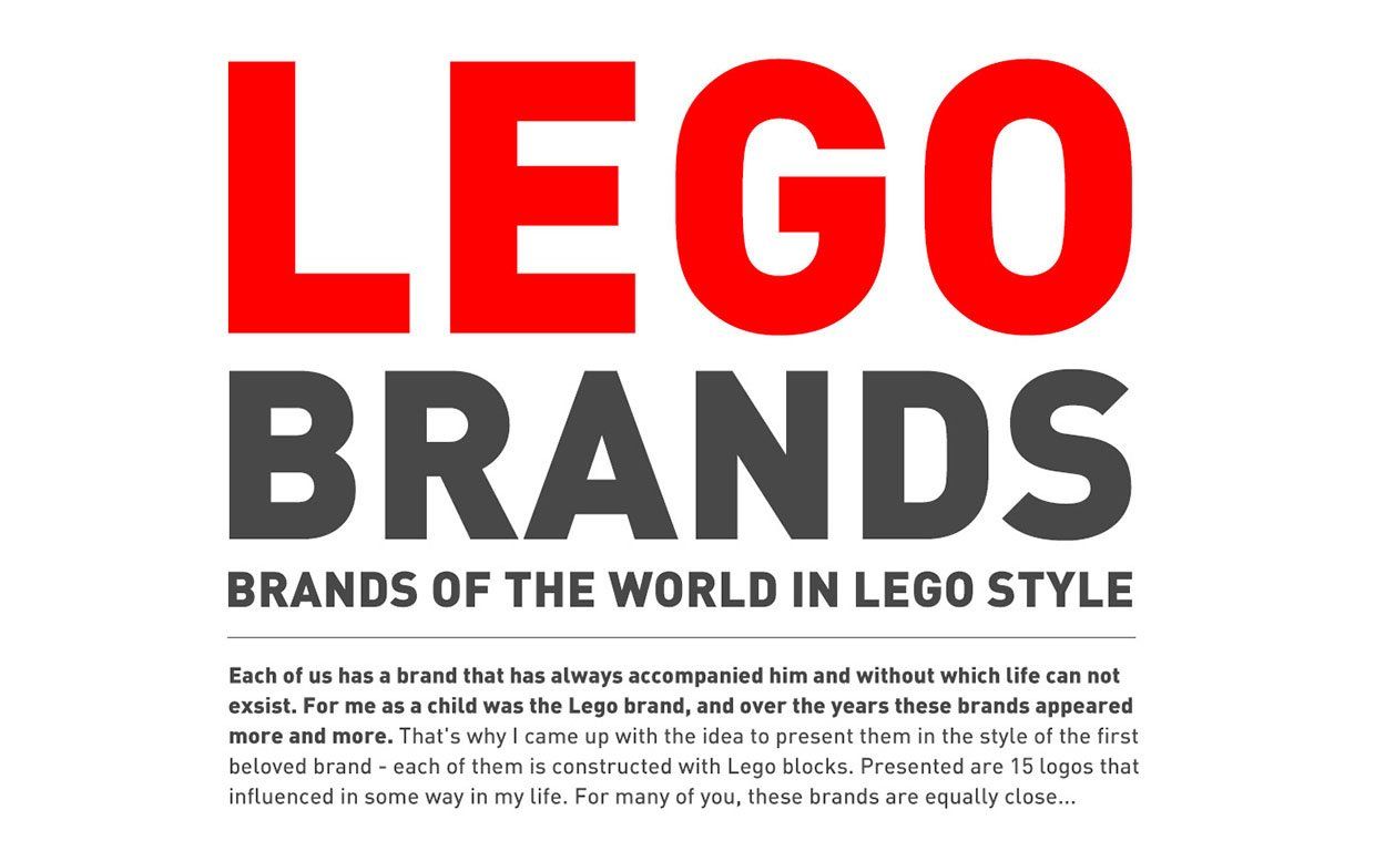 15 Logos refaits entièrement en LEGO