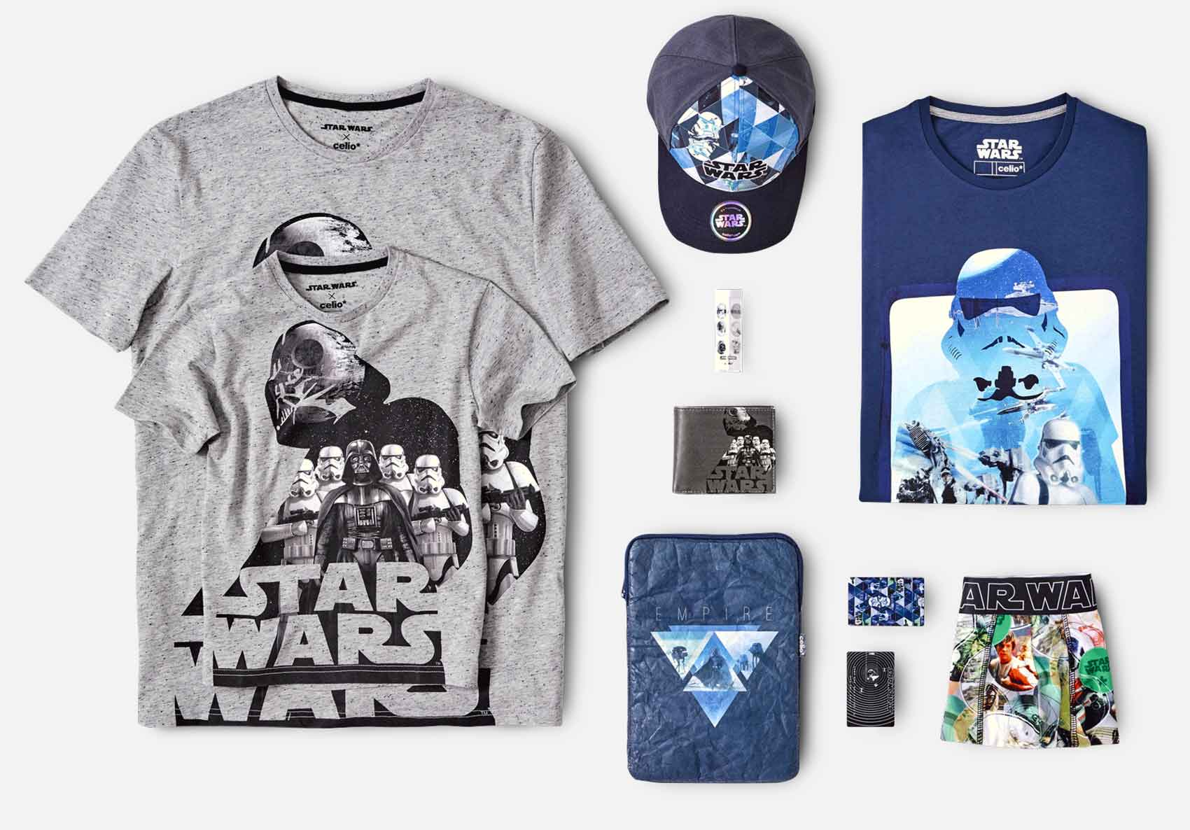 Celio* lance une superbe collection de T-Shirts et de goodies Star Wars