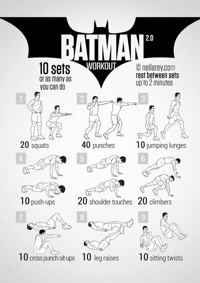 98 exercices pour vous muscler comme un Super Héros #16