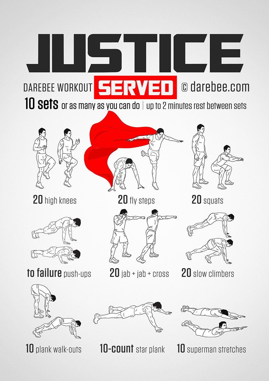 98 exercices pour vous muscler comme un Super Héros #19