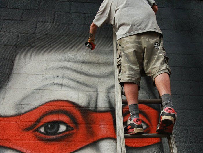 Street Art : Il peint les Tortues Ninja comme les peintres dont elles tirent leurs prénoms