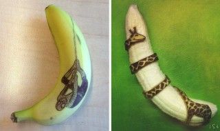 D'incroyables sculptures sur Bananes