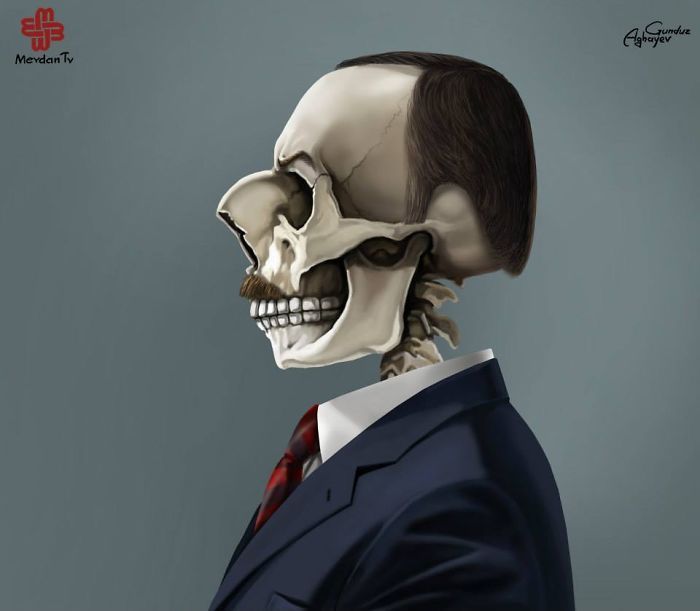 Just Leaders : des portraits effrayants des leaders de ce monde signés Gunduz Agayev #3