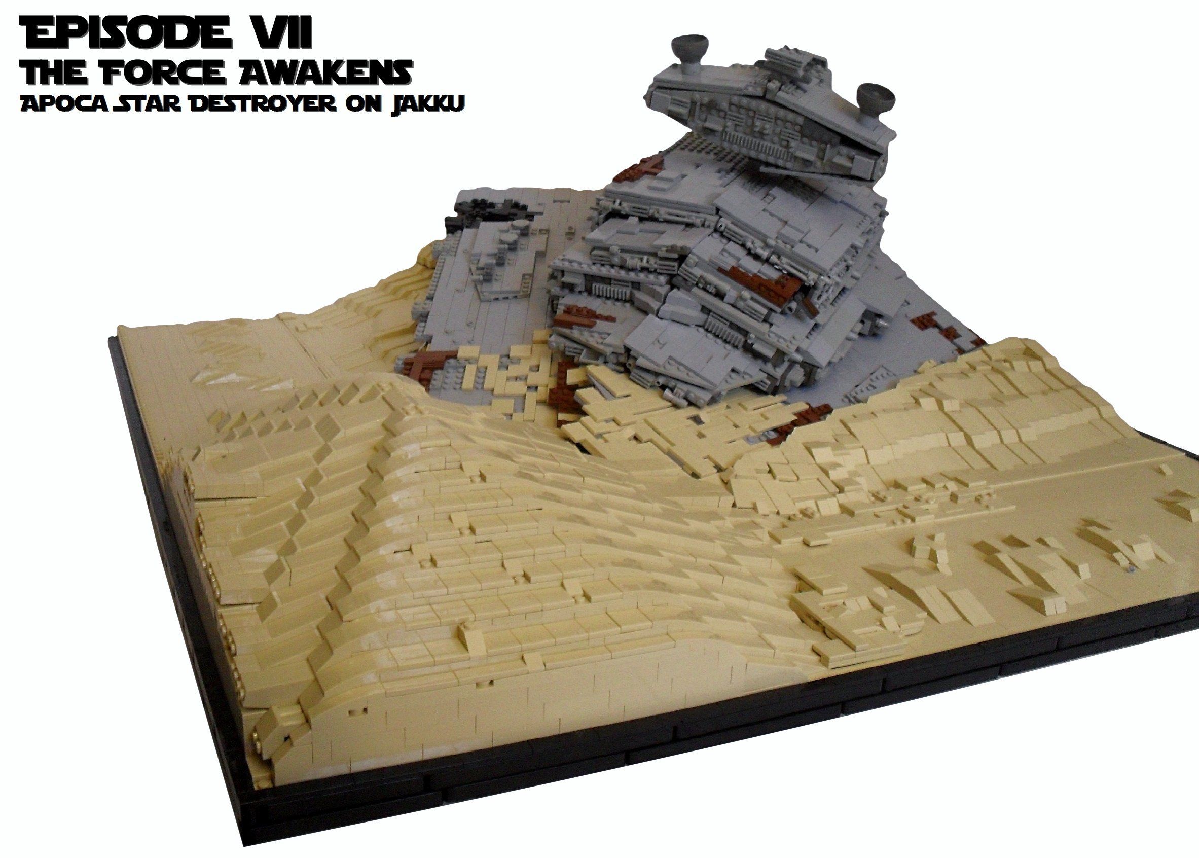 12 000 briques LEGO pour recréer le crash du Star Destroyer de Star Wars VII #2