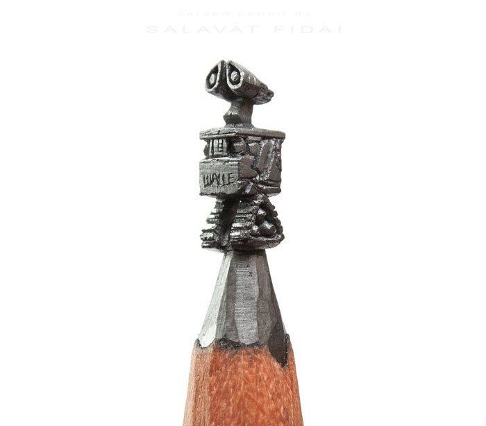 Salavat Fidai réalise de fabuleuses sculptures sur des mines de crayon #11