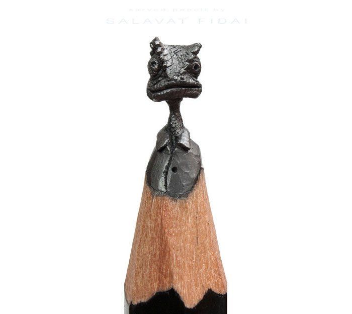 Salavat Fidai réalise de fabuleuses sculptures sur des mines de crayon #10