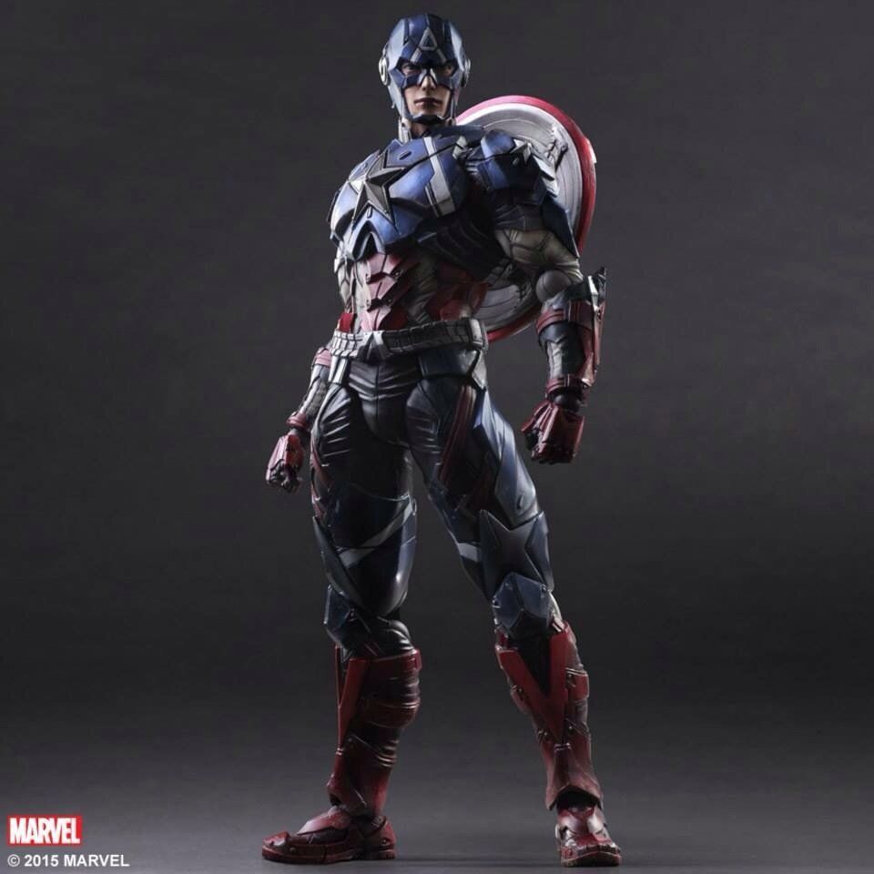 Captain America en armure dans sa version Play Arts Kaï de chez Square Enix #2