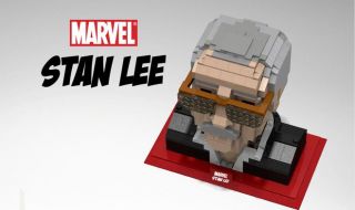 Stan Lee en LEGO avec un buste et un set