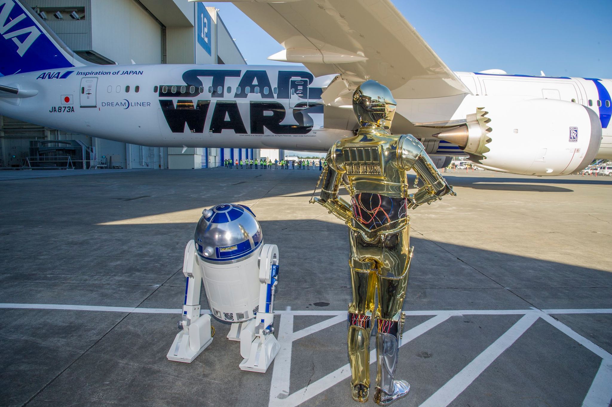 Inauguration du Boeing R2-D2 à Seattle