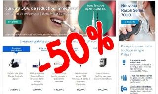🔥 50% de réduction sur tous les produits Philips avec le code JULIEGAYET