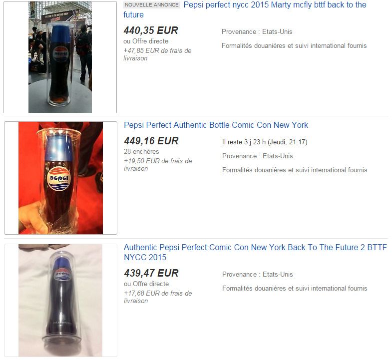 Pepsi Perfect : les bouteilles se revendent à 450 € sur eBay #2