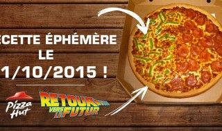 Demain et demain seulement Pizza Hut proposera une Pizza Retour Vers Le Futur