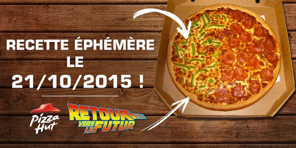 Demain et demain seulement Pizza Hut proposera une Pizza Retour Vers Le Futur